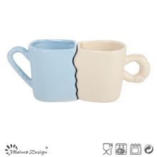 Colorful Glazing Sweet Couple Mug